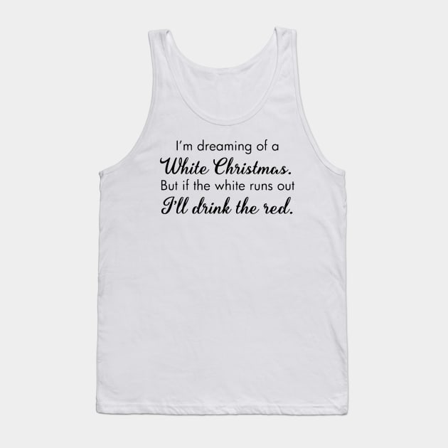 White Christmas Tank Top by Abiarsa